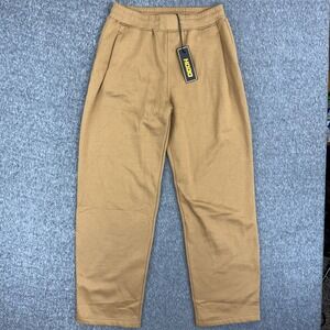 HODO Sweatpants Mens L Tall Brown Fleece Joggers Elastic Waist Casual Athleisure